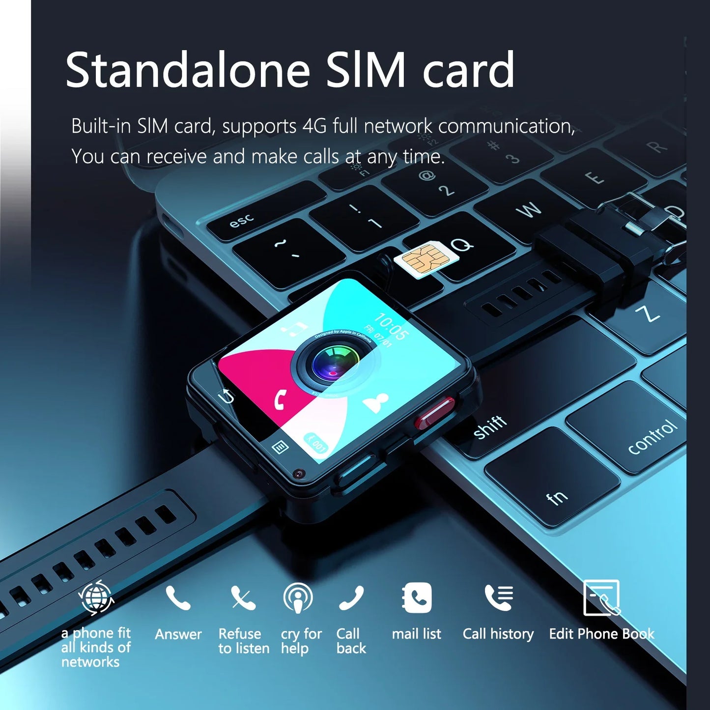 S998 4G Smartwatch 2024 Watches For Me Women With Bluetooth Wifi Android 11 Sim Waterproof Camera Outdoor Smartwatch  For Xiaomi