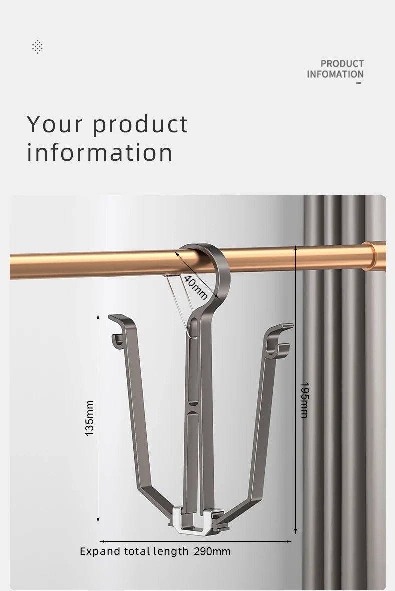 Household Shoes Drying Rack Balcony Foldable Shoe Hanger Clothing Hook Sneaker Rack Home Storage Lundary Tools