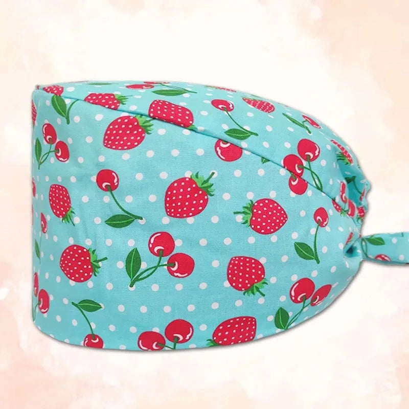 Whimsical Wonders Cotton Surgical Caps – Adjustable, Sweat-Absorbent, Breathable Medical Baotou Hats for Nurses, Doctors, and Trendsetters in Vibrant Prints! - Premium caps from Lizard Vigilante - Just $19.88! Shop now at Lizard Vigilante