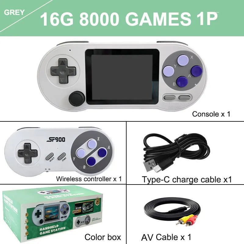 Mini Pocket Handheld Game Player SF2000 – 6000+ Retro Games, 3.0" Screen, for SNES, GBA, MAME, & More - Premium handheld video game from Lizard Vigilante - Just $28.99! Shop now at Lizard Vigilante