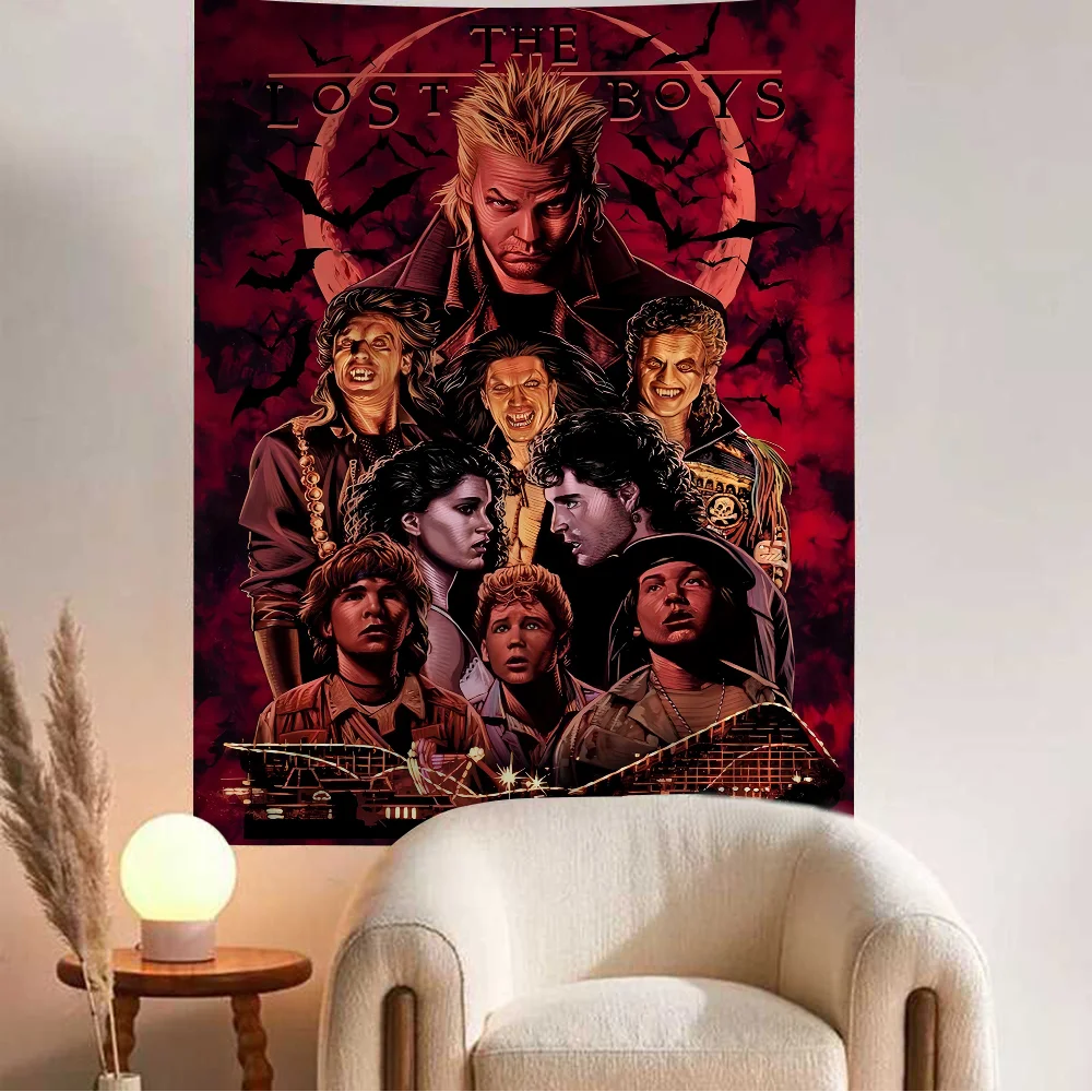 Lost Boys 1987 Movie Hippie Wall Hanging Tapestries Art Science Fiction Room Home Decor Kawaii Room Decor - Premium  from Lizard Vigilante - Just $11.99! Shop now at Lizard Vigilante