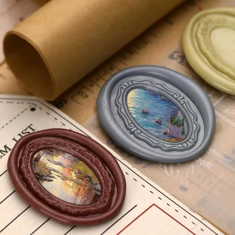 Photo Frame Series Sealing Wax Stamp Head Fire Paint Seal Wax Stamp Heads For DIY Scrapbooking Envelope Wedding Party Invitation
