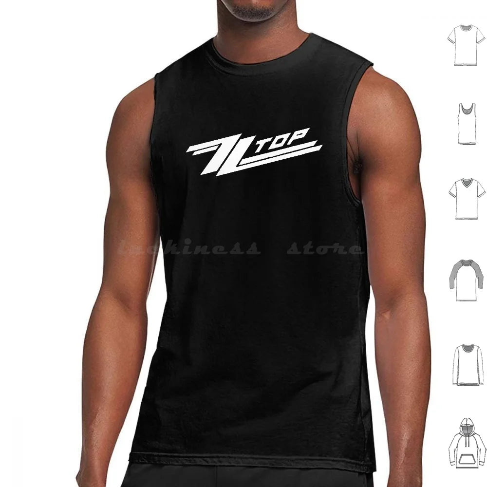 ZZ Top Band Print Cotton Tank Top – Casual O-Neck Sleeveless Tee for Men - Premium tank tops from Lizard Vigilante - Just $31.08! Shop now at Lizard Vigilante