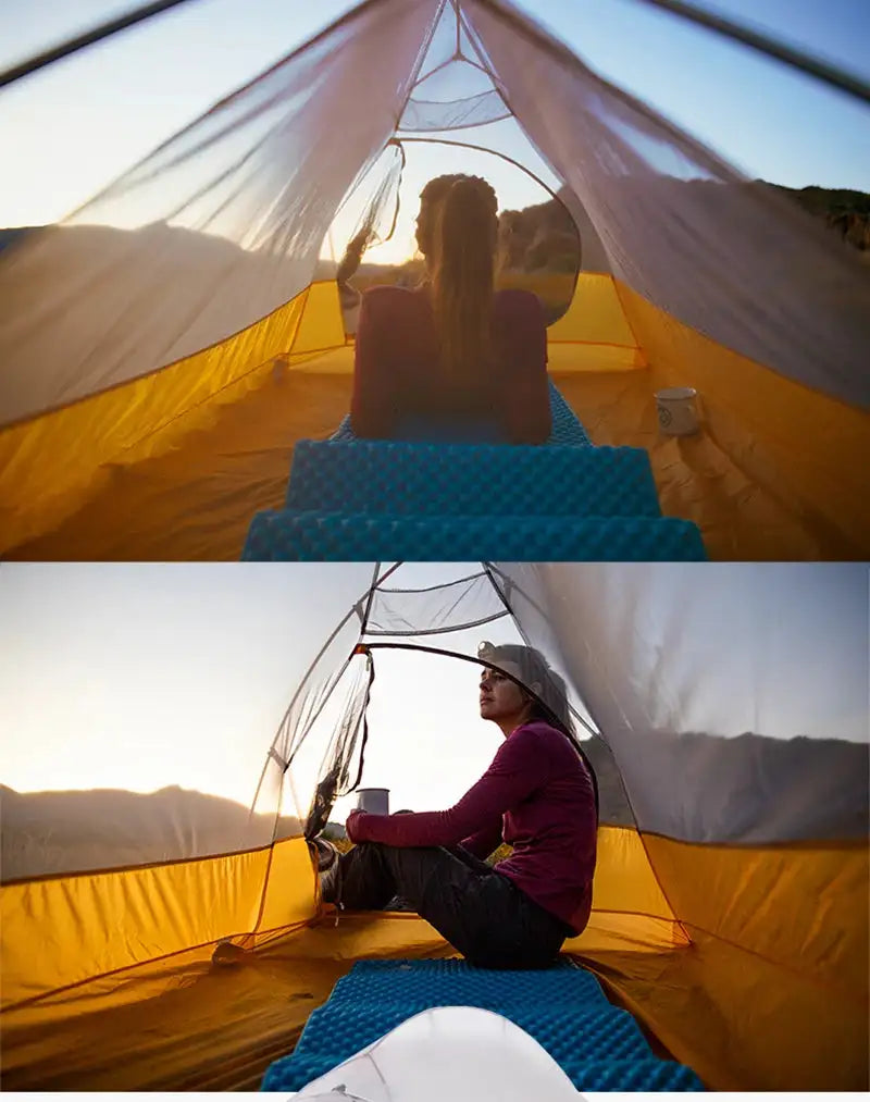 Naturehike Camping Tent Ultralight Portable Cloud Up 2Person 10D Upgraded Folding Backpack Waterproof Tent Travel Beach Tents