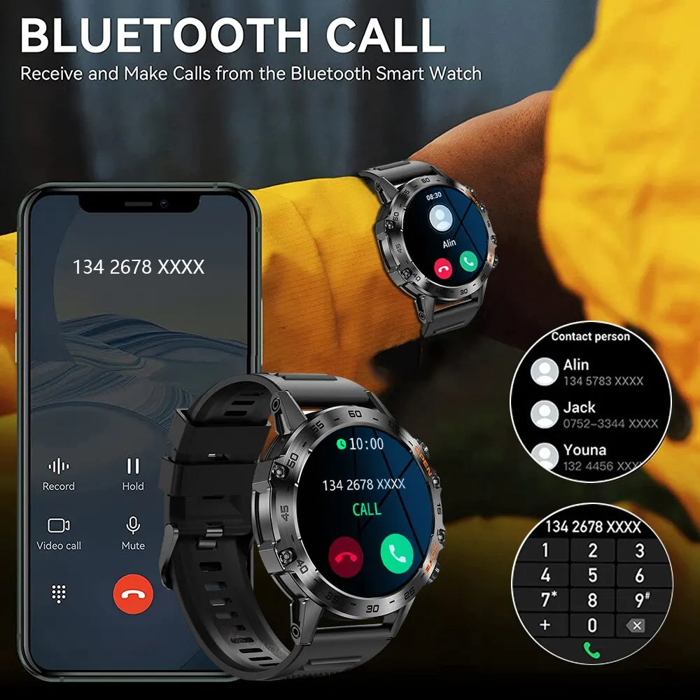 MEVADEN Steel 1.39 Bluetooth Call Smart Watch Men Sports Fitness Tracker Watches IP67 Waterproof Smartwatch for Android IOS MD52 - Premium smartwatch from Lizard Vigilante - Just $53.77! Shop now at Lizard Vigilante