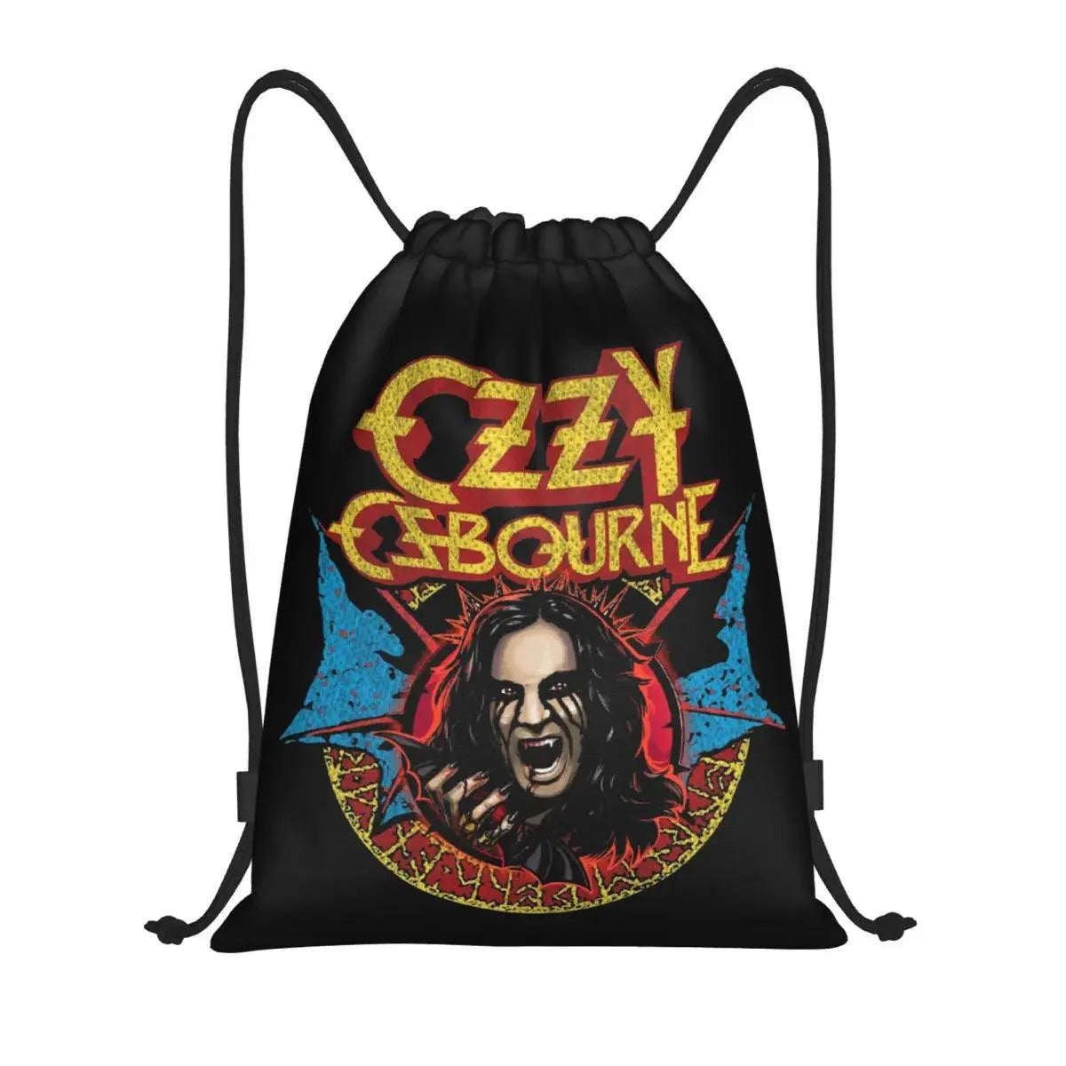 Ozzy Osbourne Drawstring Backpack | Heavy Metal Rock Bag - Premium backpack from Lizard Vigilante - Just $19.89! Shop now at Lizard Vigilante