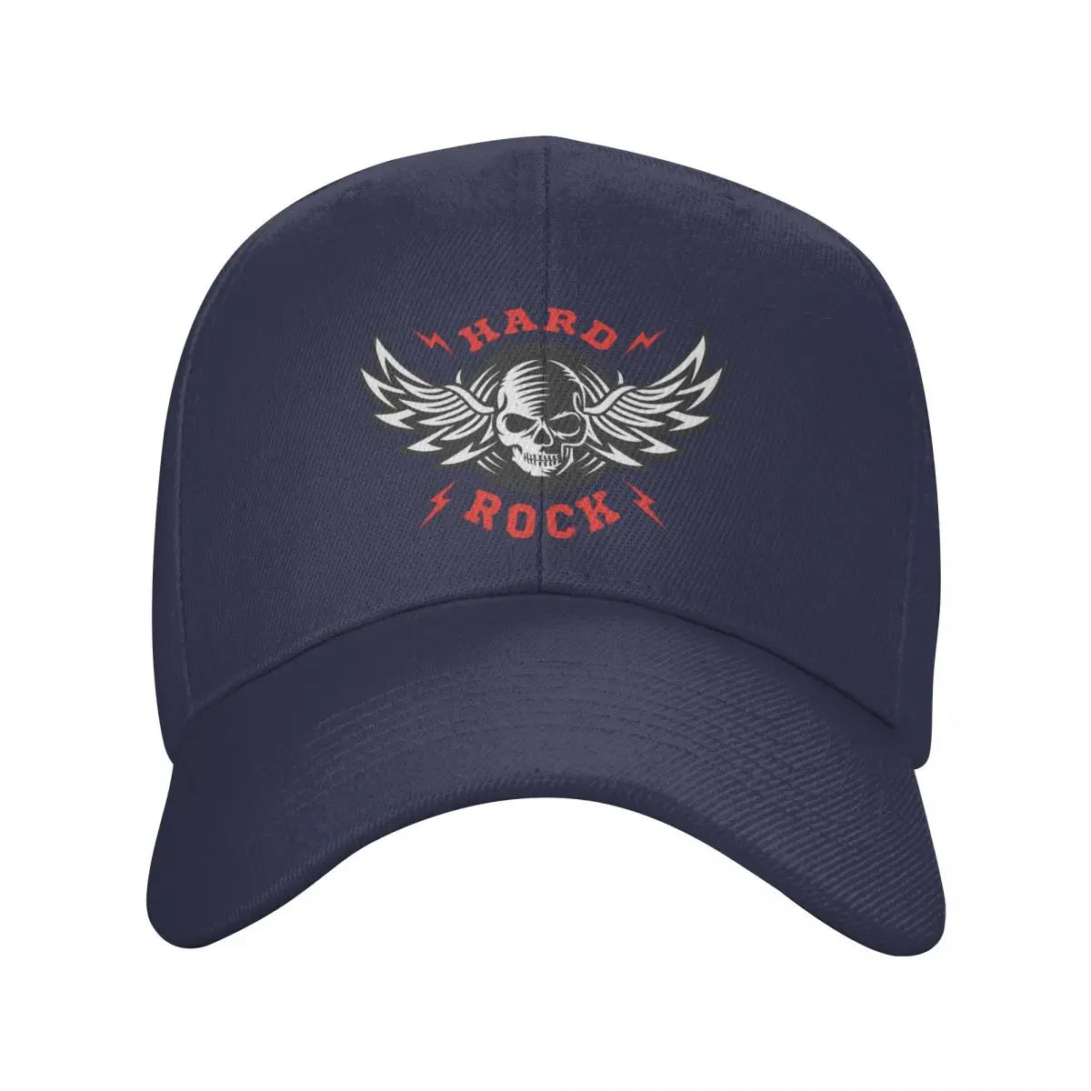 Skull Baseball Cap for Women Men Classic Rock Music Festival Logo Breathable Heavy Metal Skull Trucker Hat Outdoor - Lizard Vigilante