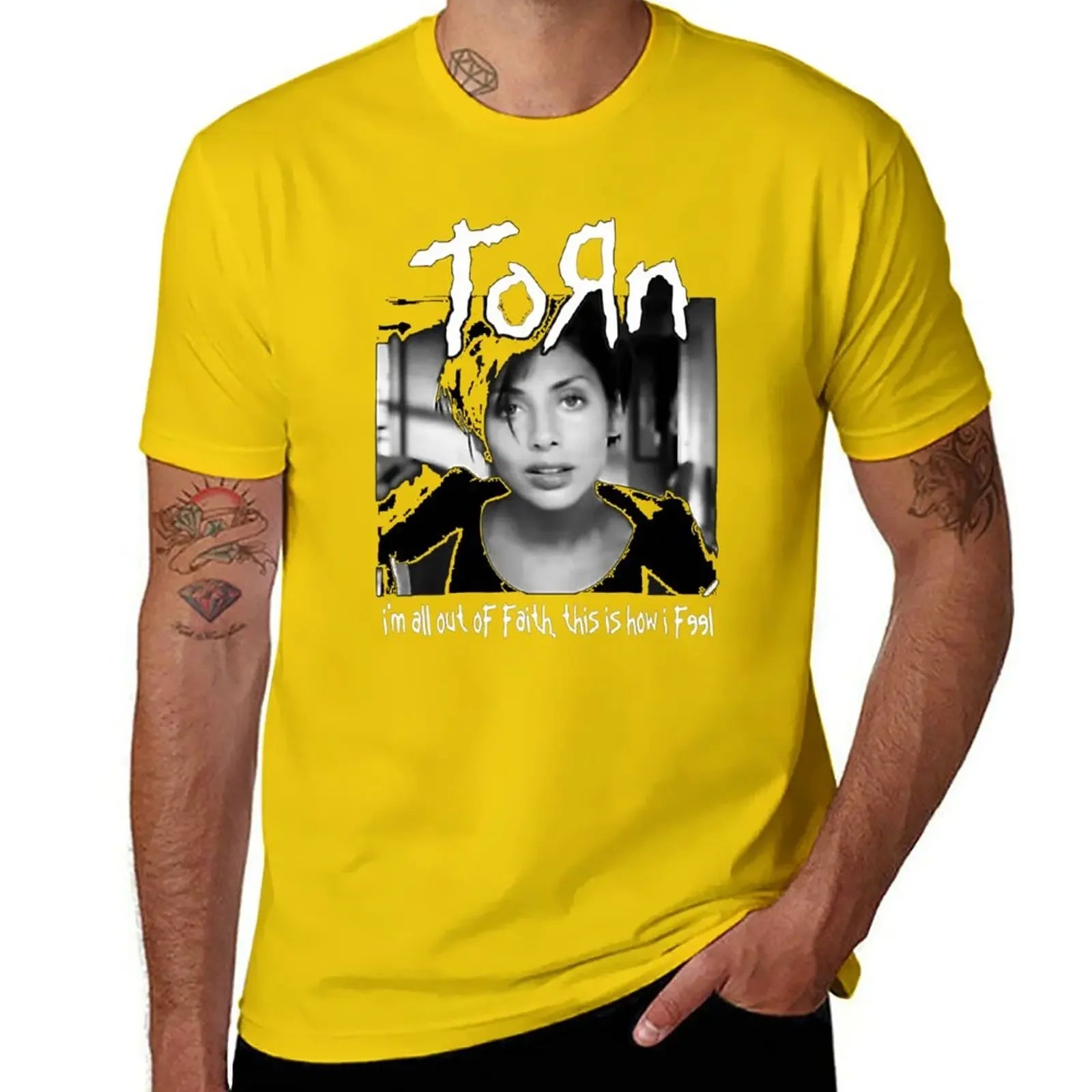 Natalie Imbruglia: KORN Torn T-Shirt - Premium t-shirt from Lizard Vigilante - Just $27.88! Shop now at Lizard Vigilante