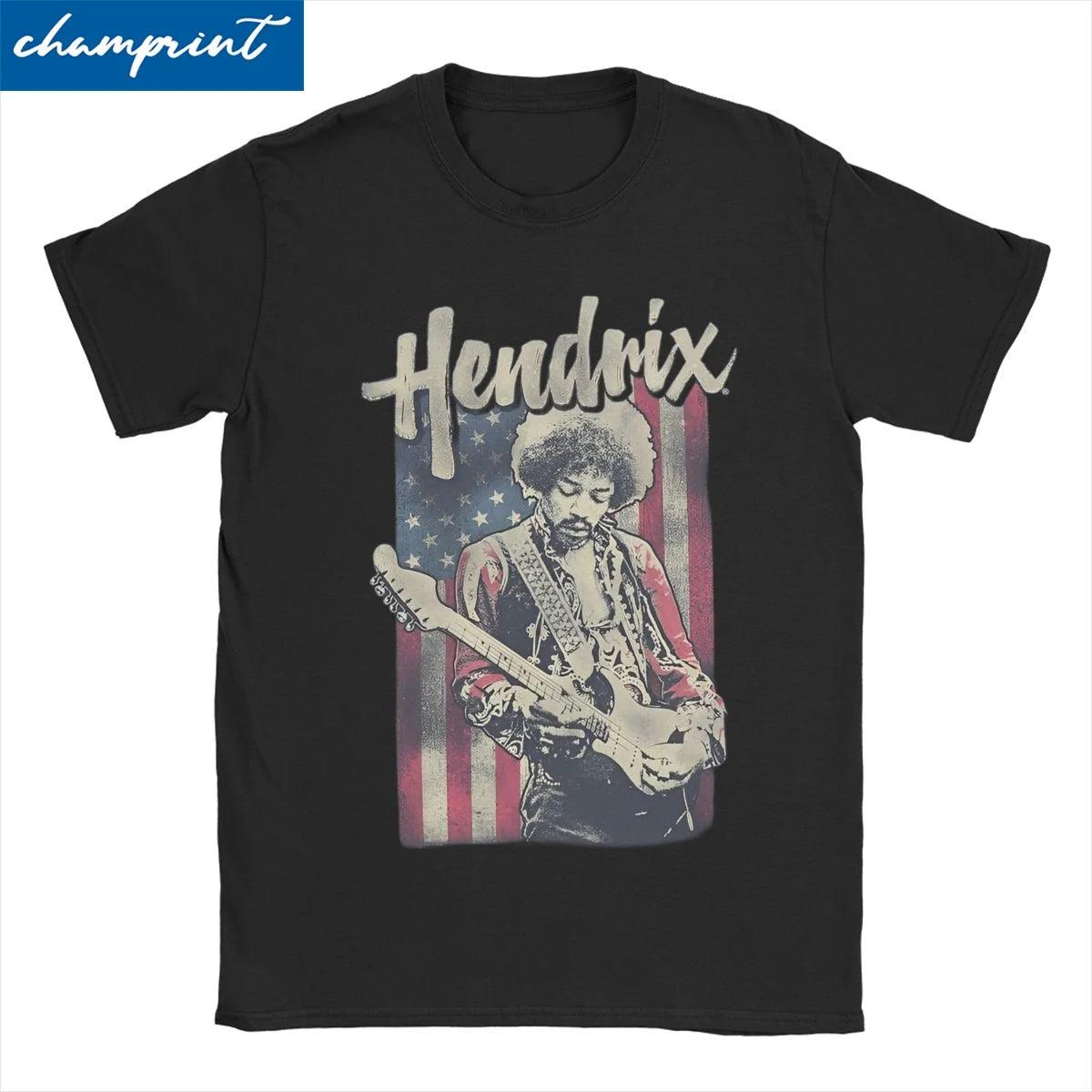 Rock Guitar Singer T Shirt Men Women Pure Cotton Fashion T-Shirt Jimi H-Hendrixs Hendricks Tee Shirt Short Sleeve Clothes Big Size - Premium T-Shirts from Lizard Vigilante - Just $21.99! Shop now at Lizard Vigilante