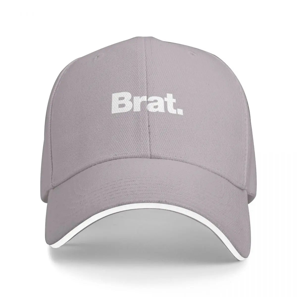 Brat. Rave Visor Baseball Cap Streetwear Adjustable Black Hat
