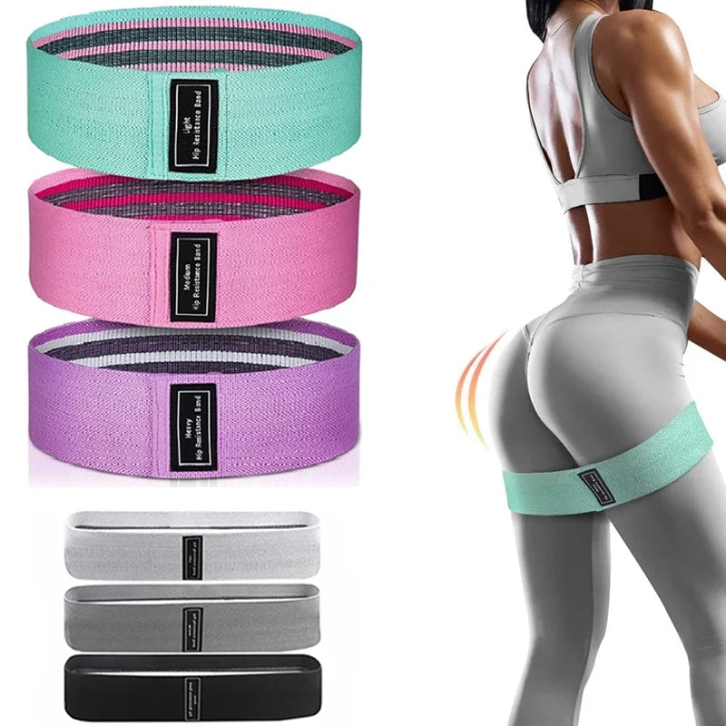 Women's Fitness Resistance Bands Buttocks Exercise Suitable for Hips Legs Elastic Cloth Rubber Bands Sport Equipment - Premium Resistance bands from Lizard Vigilante - Just $18.99! Shop now at Lizard Vigilante