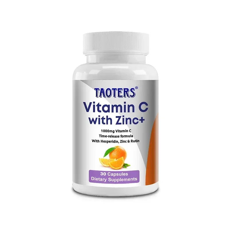 Vitamin C + Zinc Capsules - Joint Support, Immune Support, Antioxidant,Dietary Supplements