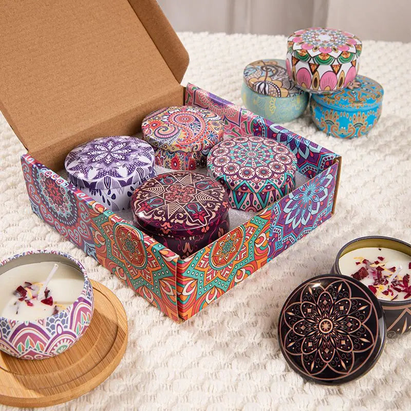 Osmanthus Gardenia Fragrance Candles with Petals Small Romantic Fragrance Candles for Girls' Birthday Gifts Home Aromatherapy