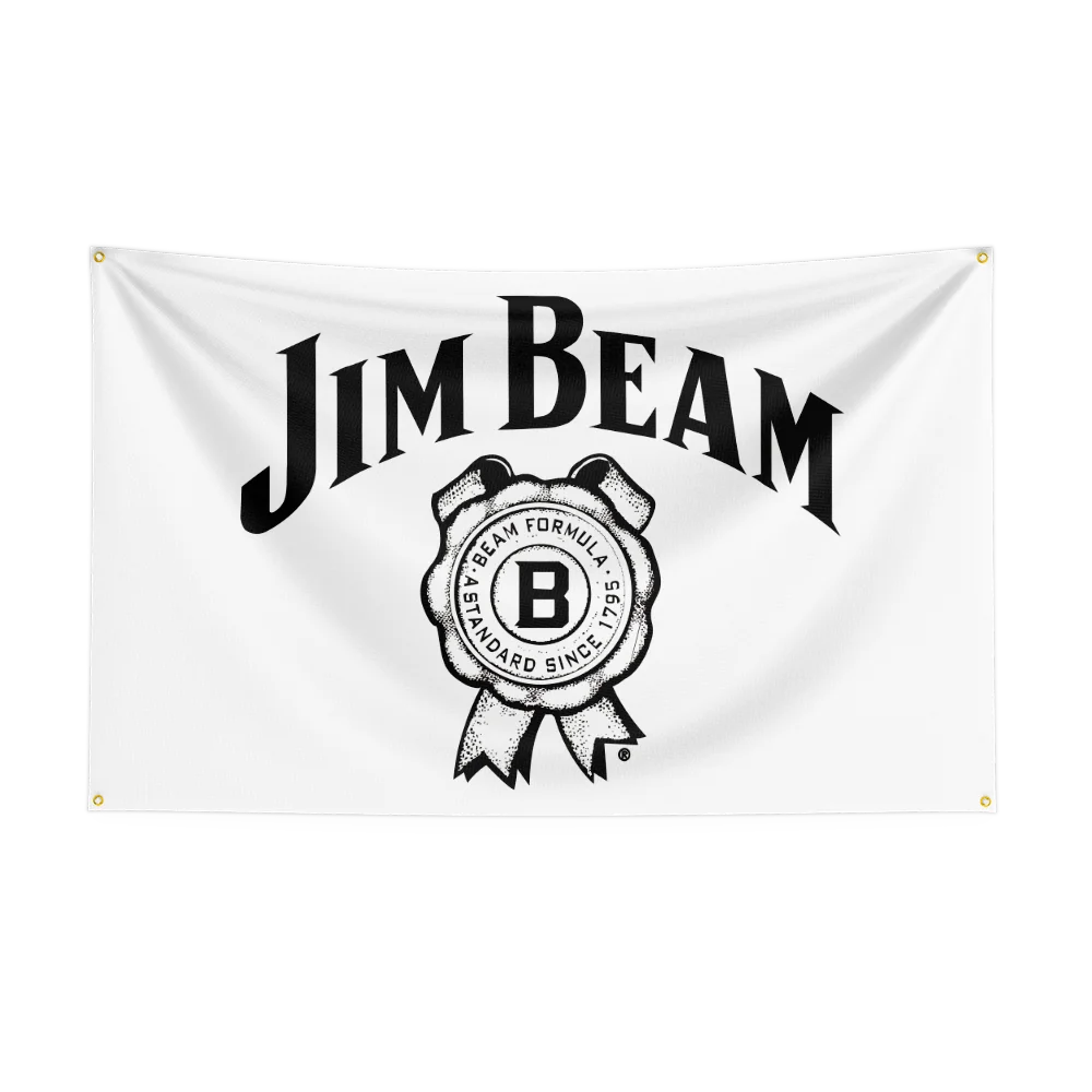 3×5ft Whisky Jim Beams Flag – Polyester Printed Alcohol Wine Banner for Drink, Rum, and Beer Decor - Premium  from Lizard Vigilante - Just $15.99! Shop now at Lizard Vigilante