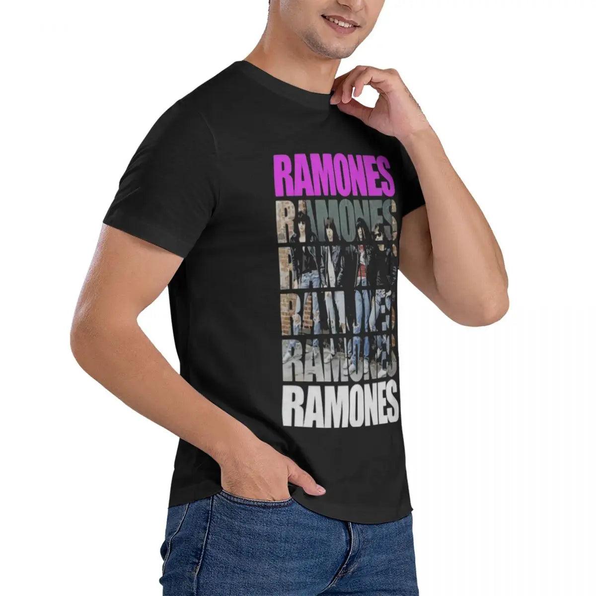 Ramones Graphic T-Shirt Punk Rock Unisex Men T Shirt New Fashion Print Slim Fit T Shirt O Neck Top Quality COTTON Tops Tees - Premium t-shirt from Lizard Vigilante - Just $23.99! Shop now at Lizard Vigilante