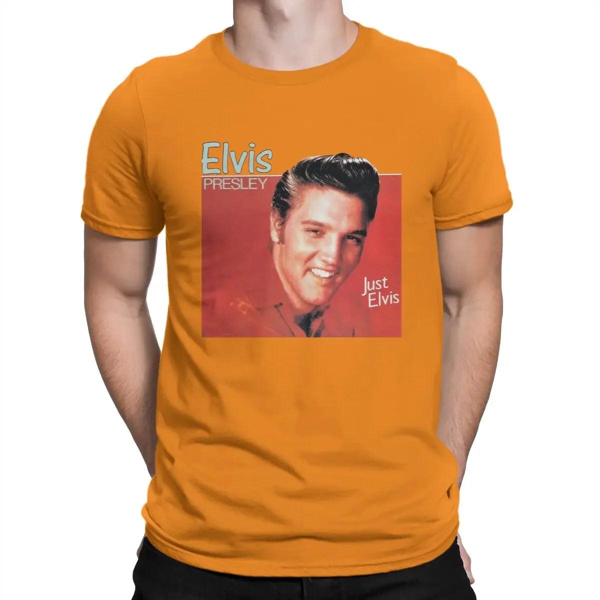 Singer Elvis Presley Tees Short Sleeve Crewneck T-Shirt 100% Cotton 6XL Clothing - Lizard Vigilante