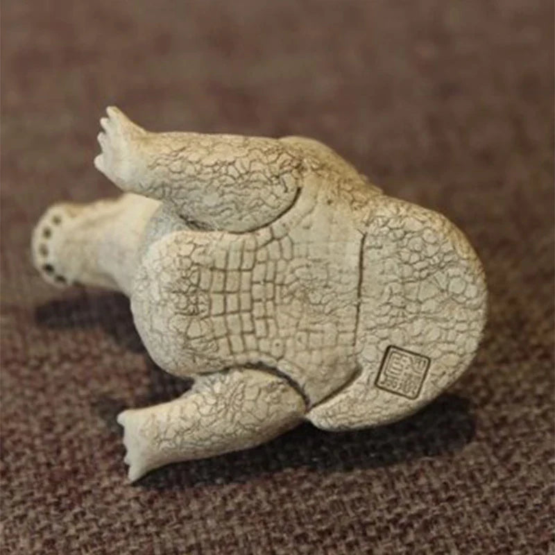 Cute And Lovely Small Crocodile Garden Statue Durable Art Figurine For Backyard Parks Creative Animals Sculpture Home Decoration