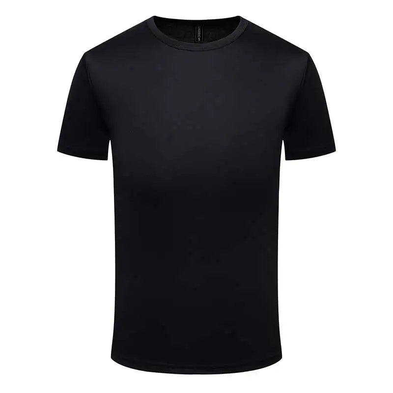 The Ultimate Quick-Dry Round Neck T-Shirt – Large Size Men's & Women's Breathable & Comfy Polyester Tee (Up to 4XL) for Casual Adventures - Premium t-shirt from Lizard Vigilante - Just $23.88! Shop now at Lizard Vigilante