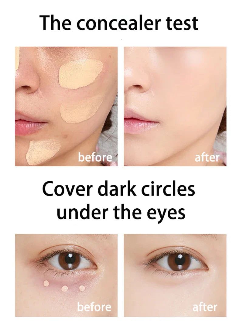 Mousse Foundation Cream Cushion Compact Moisturizing lasting Waterproofing Concealer High Coverage Foundation Korean Makeup Base