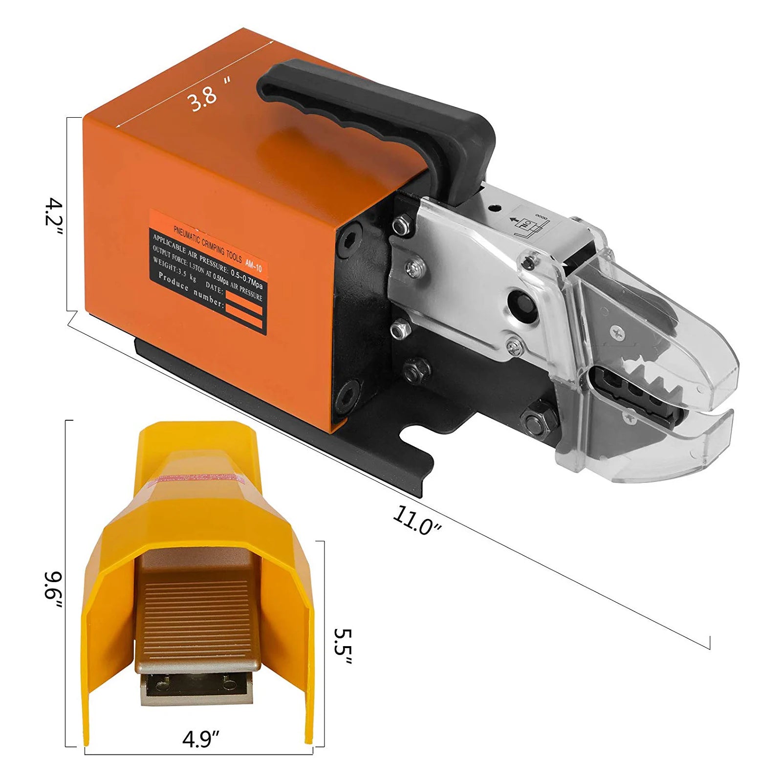 VEVOR AM-10 Pneumatic Crimping Tool - Powerful and Precise - Premium crimping tool from Lizard Vigilante - Just $395.99! Shop now at Lizard Vigilante