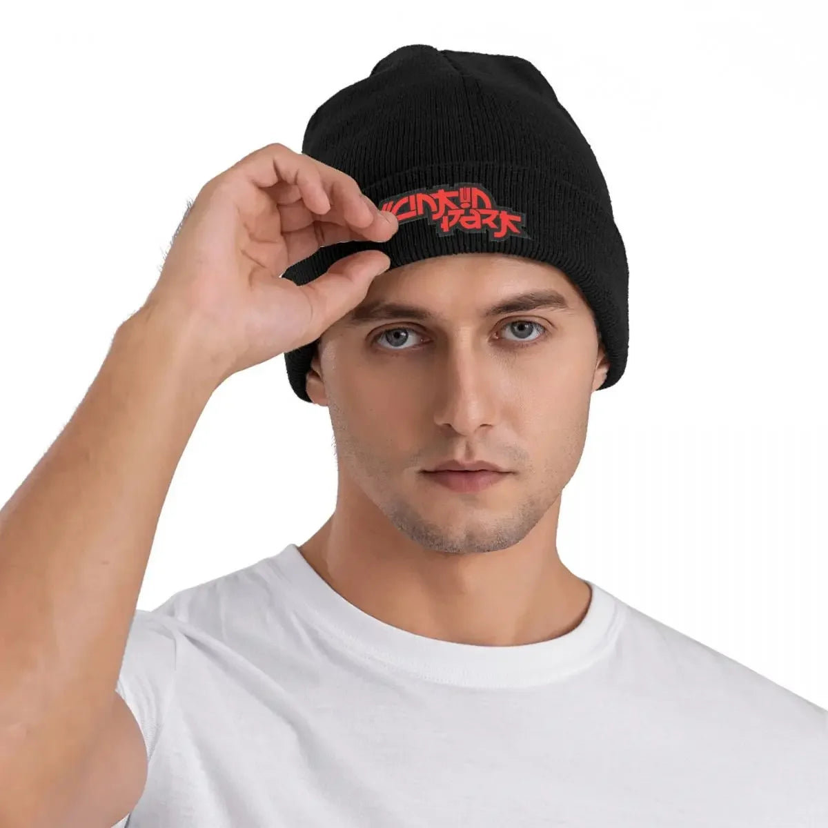 Linkin-Park Inspired Rock Band Knit Beanie – Unisex Winter Hat for Style, Warmth & Outdoor Vibes - Premium unisex beanie from Lizard Vigilante - Just $19.88! Shop now at Lizard Vigilante