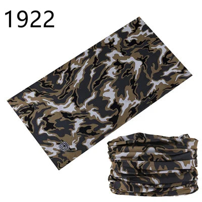 Camouflage Seamless Magic Bandana Buffs Neck Gaiter Paisley Headband Cycling Fishing Tube Face Shield Men Women Scarf Mask Cap - Premium neck gaiter from Lizard Vigilante - Just $5.99! Shop now at Lizard Vigilante