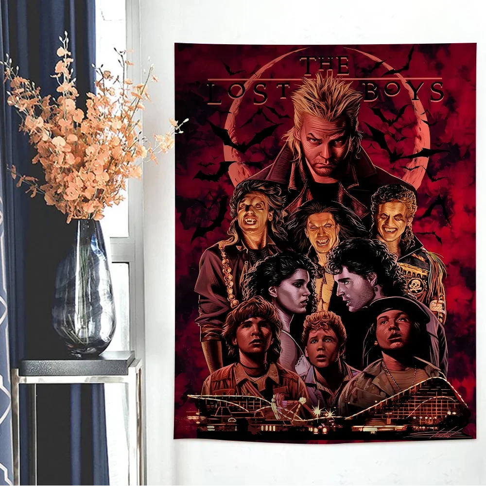 Lost Boys 1987 Movie Hippie Wall Hanging Tapestries Art Science Fiction Room Home Decor Kawaii Room Decor - Premium  from Lizard Vigilante - Just $11.99! Shop now at Lizard Vigilante