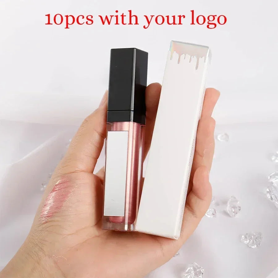 Lip Gloss with Led Light and Mirror Private Label Lipstick Liquid Shiny Colors P42 P43 P90 P143