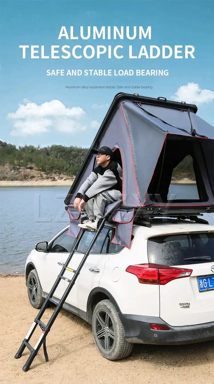 Hot Selling Cheap Traveling Waterproof Hard Shell Camp Outdoor Car Roof Top Tent with Aluminum Frame