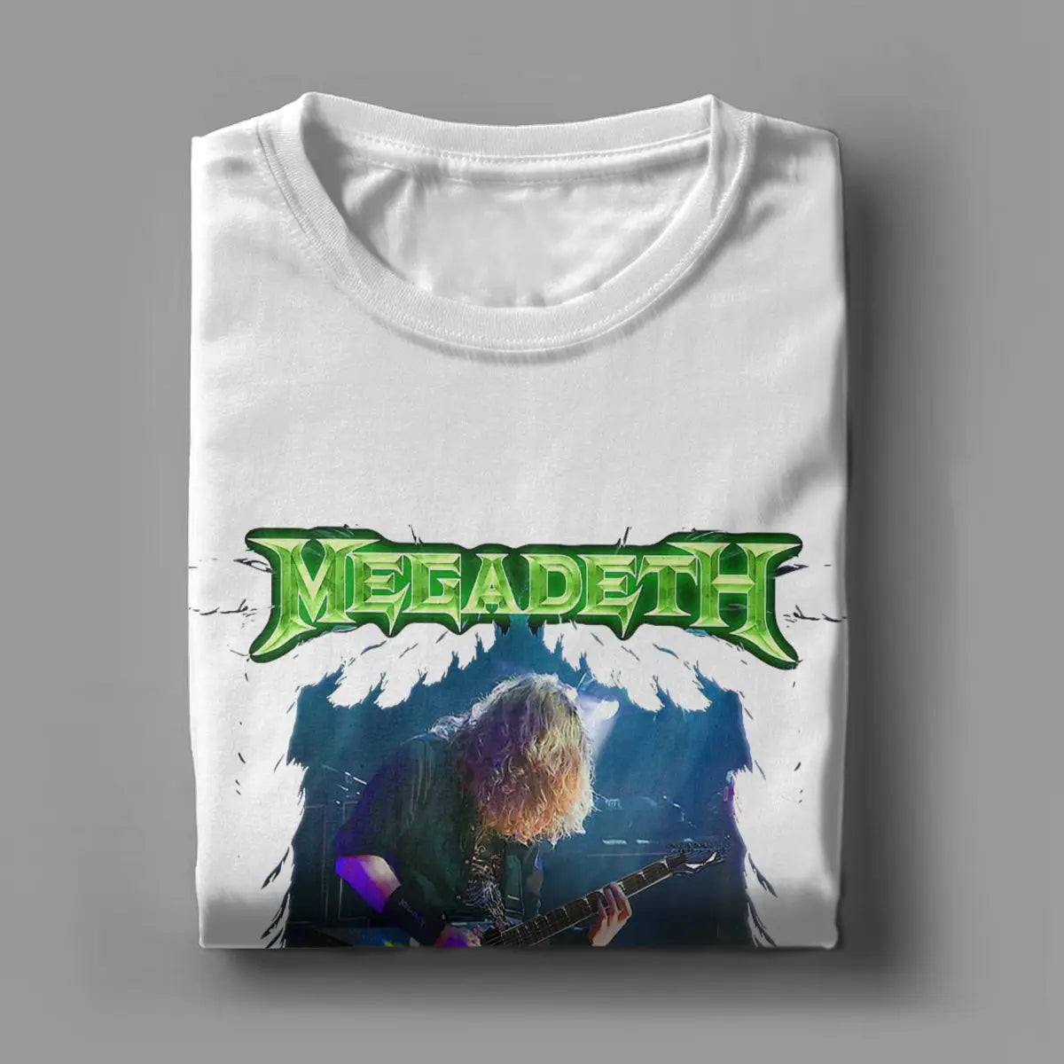 Dave Mustaine Megadeth T-Shirt – Heavy Metal Hip-Hop Cotton Tee for Men - Premium T-Shirt from Lizard Vigilante - Just $23.88! Shop now at Lizard Vigilante