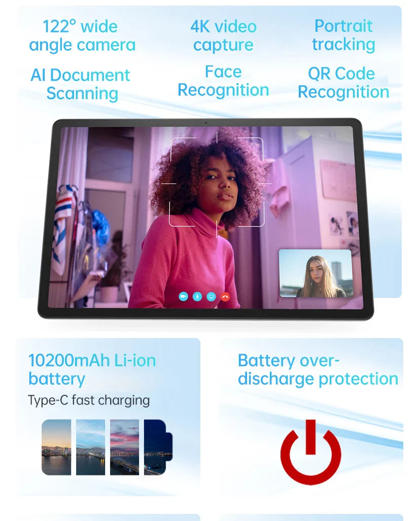 New Lenovo Tab Qitian K12/P12  TB370FU TAB 8GB 128GB/256GB MediaTek Dimensity 7050 Tablet 12.7" LCD Android 13 10200mAh Battery