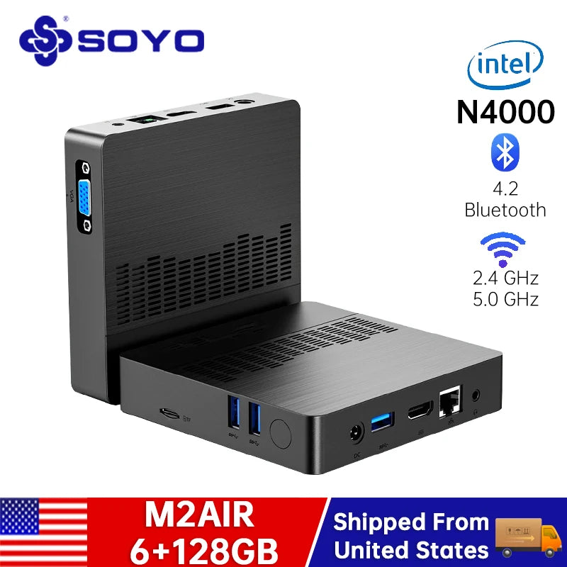 SOYO M2 Air Mini PC - Compact, High-Performance Portable Computer - Premium computer from Lizard Vigilante - Just $169.99! Shop now at Lizard Vigilante