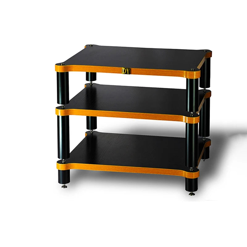 🎶 CHANGELIN Iron Reverb HiFi Audio Rack — Heavy-Duty CD Player, DAC & Amplifier Cabinet with Shock-Absorbing Spikes for Pure Sonic Power