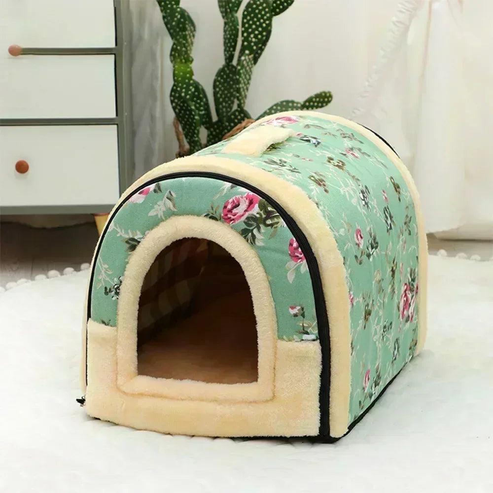 Winter Pet Cat Bed Foldable Dog House Dog Villa Sleep Kennel Removable Nest Warm Enclosed Cave Sofa Big Dog Kennel Pet Supplies - Premium pet bed from Lizard Vigilante - Just $19.99! Shop now at Lizard Vigilante