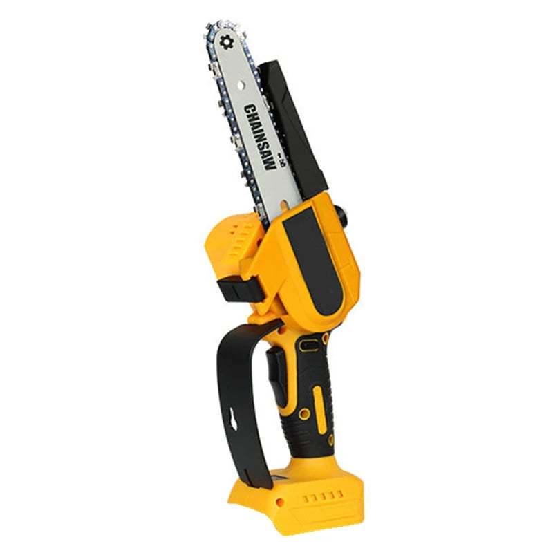 Ponbos 6-Inch Handheld Brushless Chainsaw – Powerful Gardening Tool for Trimming and Felling with Oil Bottle & DeWALT 18V Compatibility - Premium chainsaw from Lizard Vigilante - Just $91.08! Shop now at Lizard Vigilante