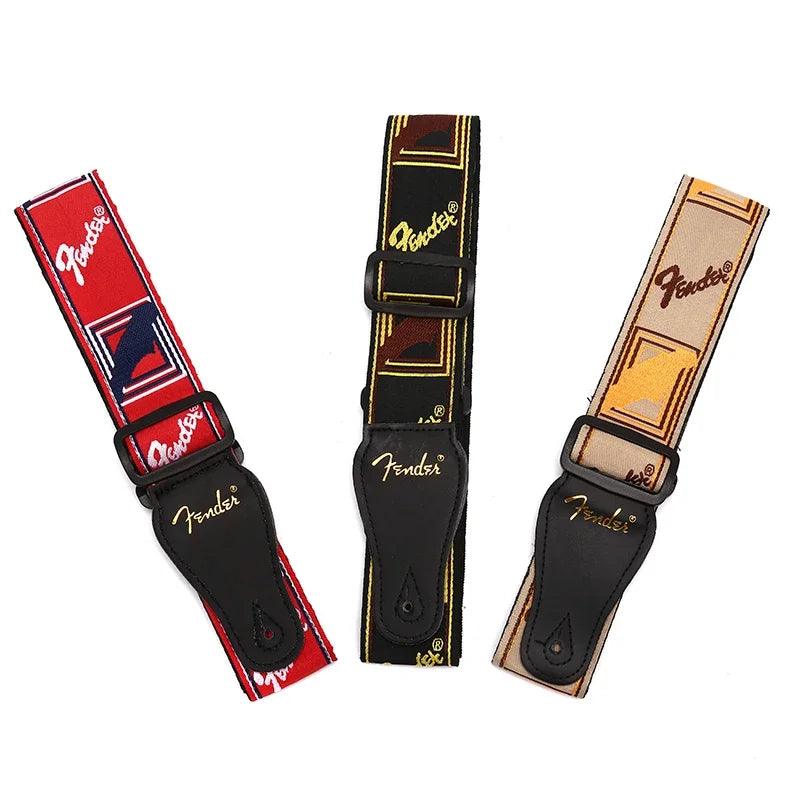 Guitar Strap Electric Guitar Adjustable Guitar Accessories Leather Ends Upgraded High-end Instrument Accessories - Lizard Vigilante