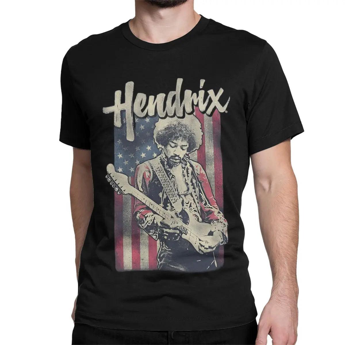 Rock Guitar Singer T Shirt Men Women Pure Cotton Fashion T-Shirt Jimi H-Hendrixs Hendricks Tee Shirt Short Sleeve Clothes Big Size - Premium T-Shirts from Lizard Vigilante - Just $21.99! Shop now at Lizard Vigilante