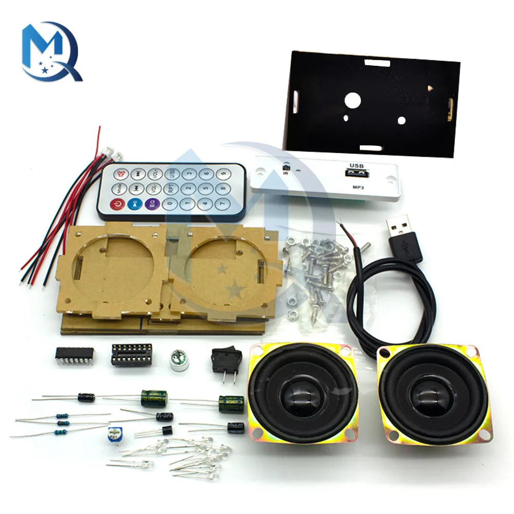 DIY Bluetooth Speaker Kit Electronics DIY Soldering Project Practice Solder Assembly DIY Electronic Kit Component 2*3W Speakers