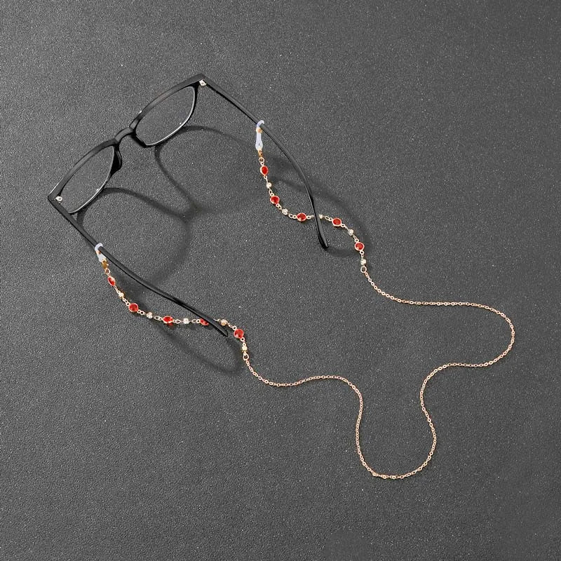 Zircon Crystal Beaded Eyeglass & Mask Chain: The Ultimate Accessory for Women