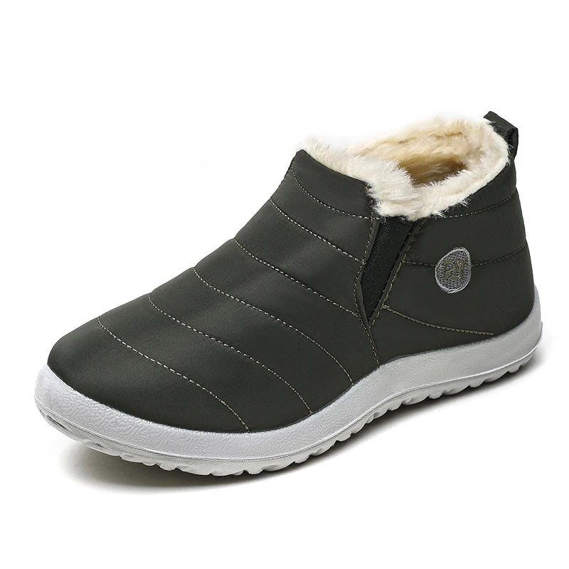 FUNMARS.T Snow Boots for Women – Slip-On Waterproof Ankle Boots with Plush Insole & Warmth for Winter - Premium boots from Lizard Vigilante - Just $33.88! Shop now at Lizard Vigilante