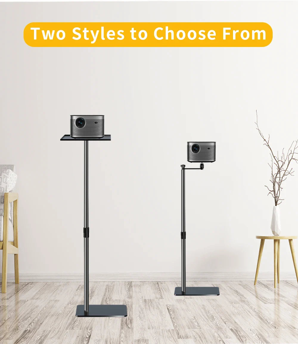 Ceiling/Floor Projector Support Stand Metal Holder Multi-angle Adjustable 360 ° Rotating Projector Bracket Film Video Projector