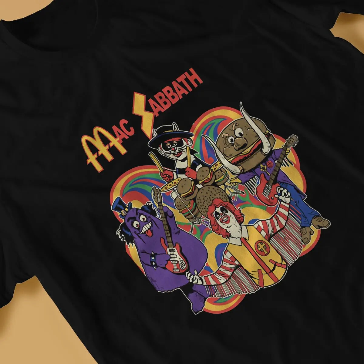 Mac Sabbath Black T-Shirt - Heavy Metal Novelty Tee - Premium T-Shirt from Lizard Vigilante - Just $23.88! Shop now at Lizard Vigilante