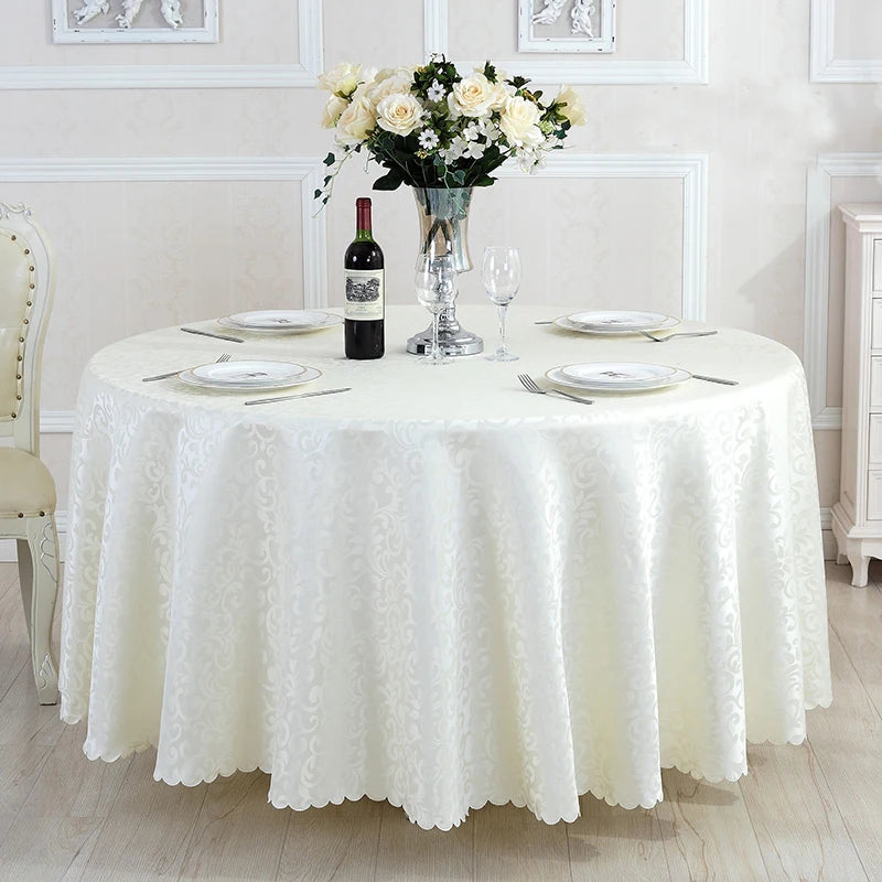 Polyester Jacquard Tablecloth for Hotel, Wedding, Banquet, and Party Decoration - Premium tablecloth from Lizard Vigilante - Just $32.88! Shop now at Lizard Vigilante