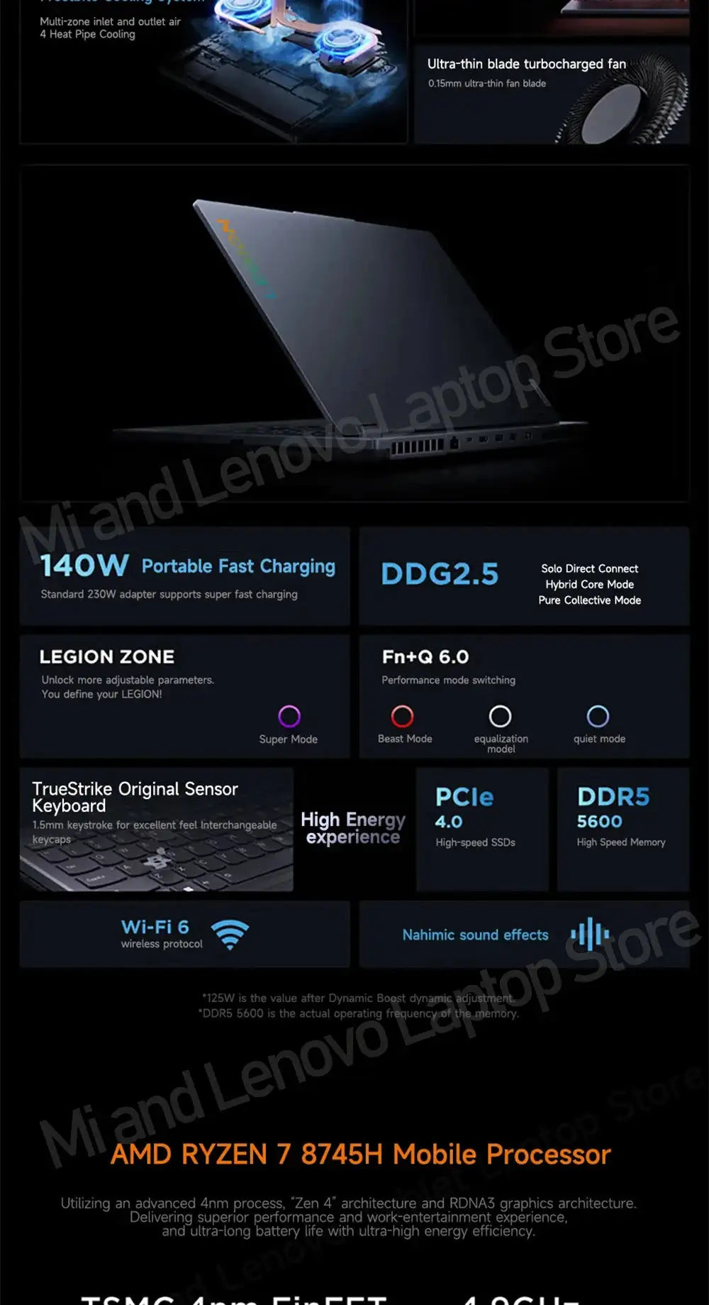 Lenovo Legion R7000 2024 R7 8745H RTX 4060 144Hz 16inch  Game