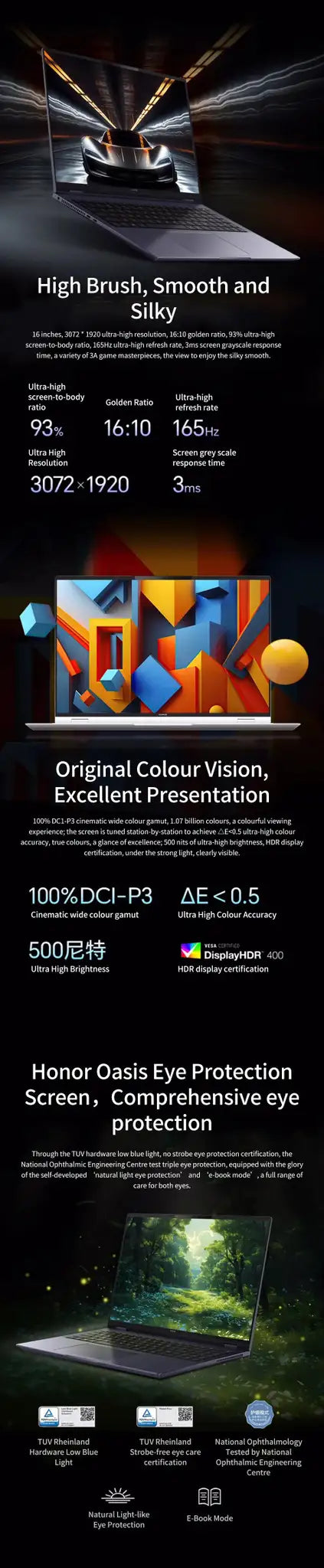 Honor MagicBook Pro 16 2024 ,16 ",Intel® Core™Ultra 5 125H 24GB 1TB RTX4060,IPS ,3072*1920
