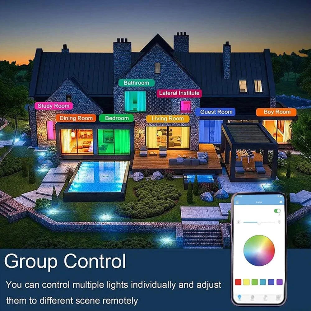 Smart RGB Dimming Ceiling Lamp with Bluetooth Speaker – Modern LED Lighting for Home - Premium speakers from Lizard Vigilante - Just $36.99! Shop now at Lizard Vigilante