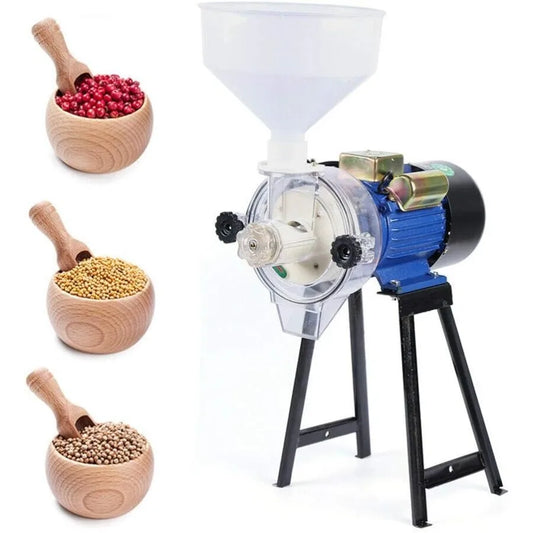 Electric Soybean Grinder Machine for Soy Milk Production and Grain Milling with Wet Feeding System 110V 2.2KW Motor Efficient F