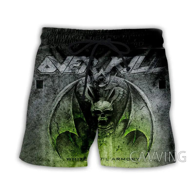 Overkill Band Summer Beach Shorts Streetwear Men Quick Dry Vacation Casual Shorts Women/Men's 3D Print - Premium shorts from DS - Just $29.99! Shop now at Lizard Vigilante