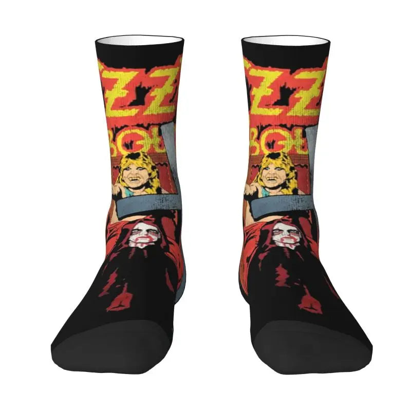 Ozzy Osbourne British Rock Heavy Metal 3D Printed Crew Socks - Premium socks from Lizard Vigilante - Just $18.88! Shop now at Lizard Vigilante