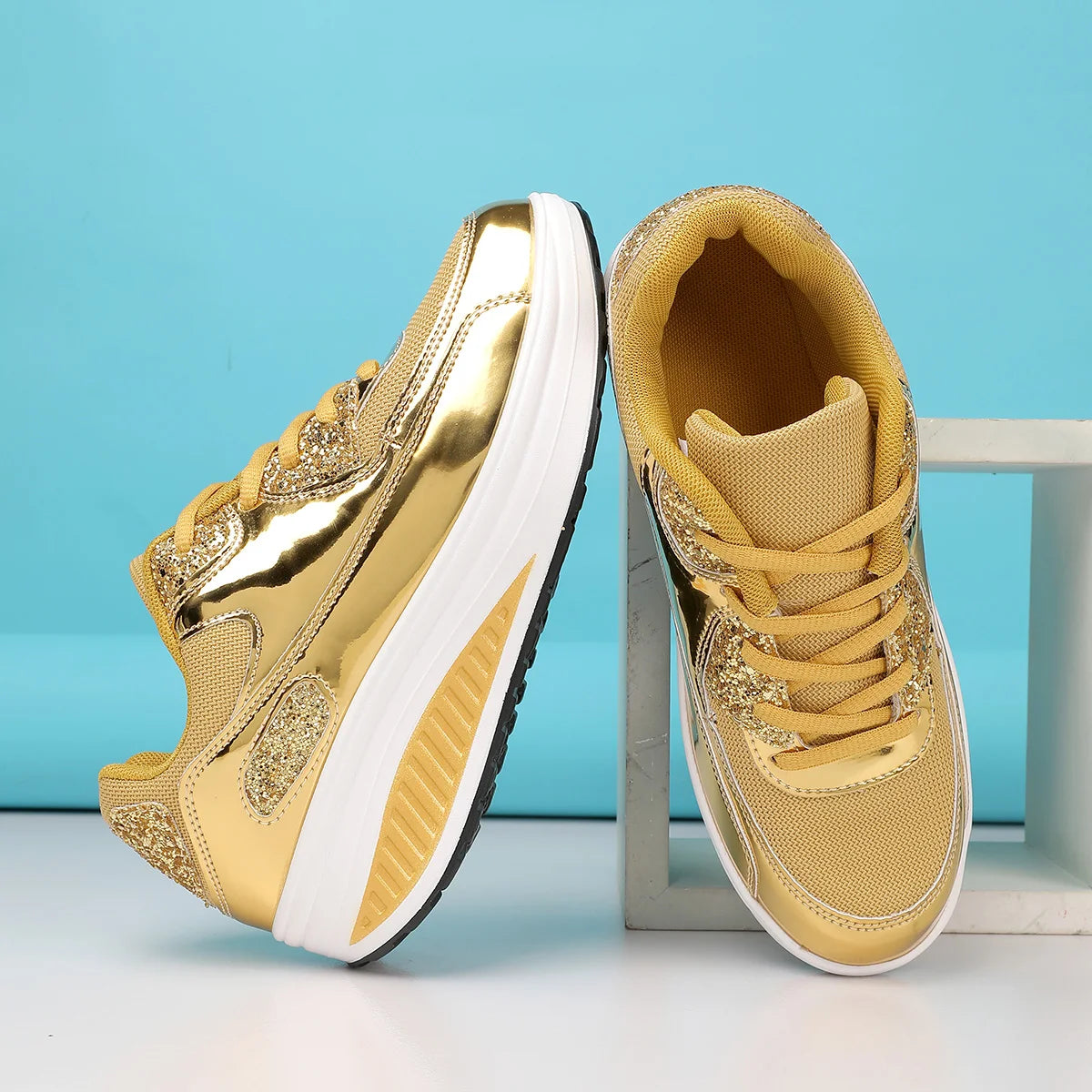 Shockwave Siren Platform Sneakers 2025 – Thick-Soled Rebel Wedge Edition